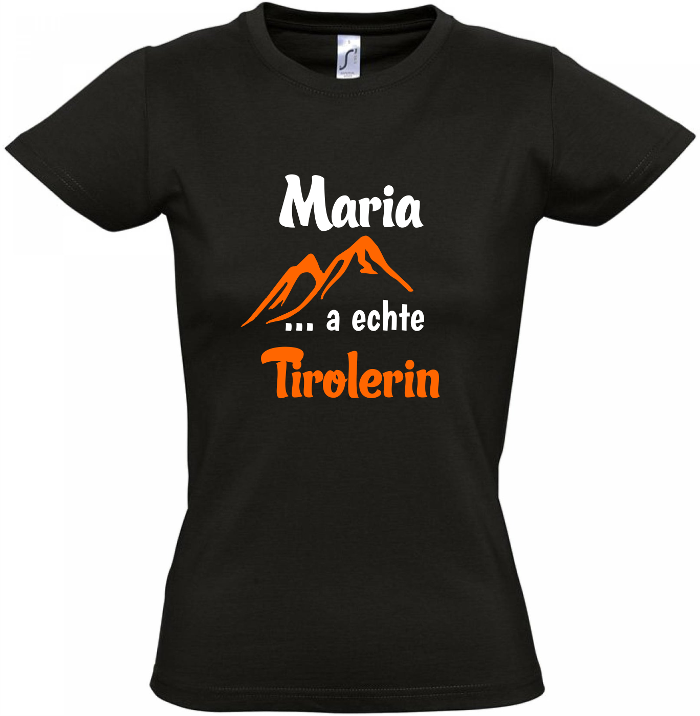 ...T-Shirt mit Namen - Tirol T-Shirt personalisiert Damen - zum Schließen ins Bild klicken